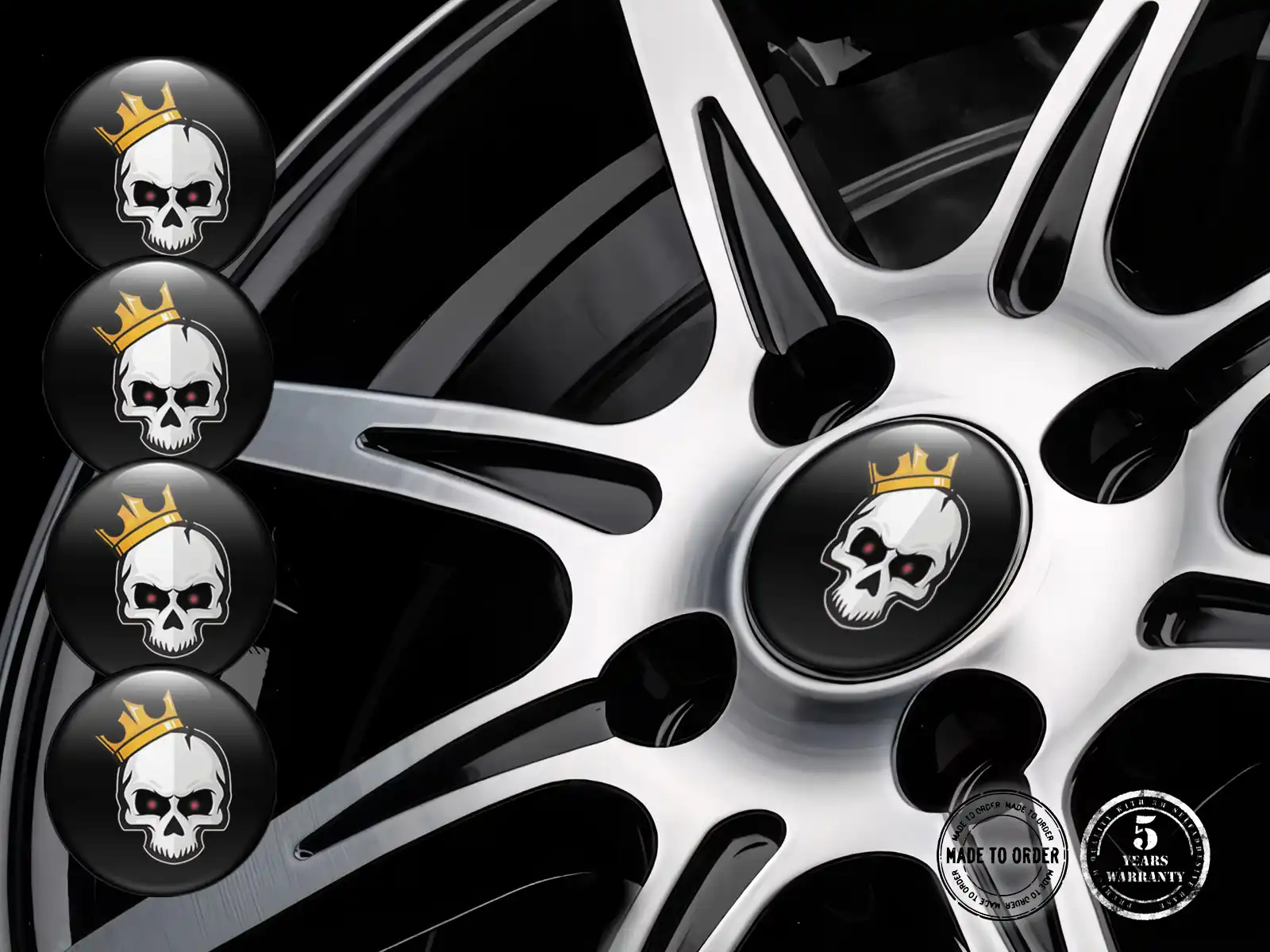 Wheel Rim Decal Edition Silicone Badge Set